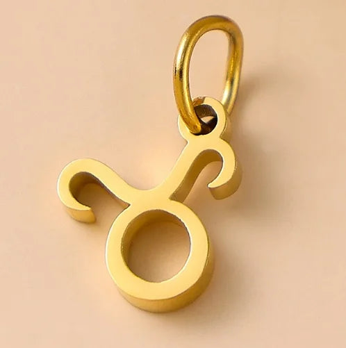 SUNIBI Stainless Steel Star Zodiac Sign 12 Constellation Pendant Accessories for Necklace Women Man Jewelry Gifts Wholesale