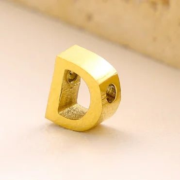 Stainless Steel Initial Heart Charm for Jewelry Silver Plated Letter Name Pendant for Women Wholesale Alphabet A-Z Jewelry Gift