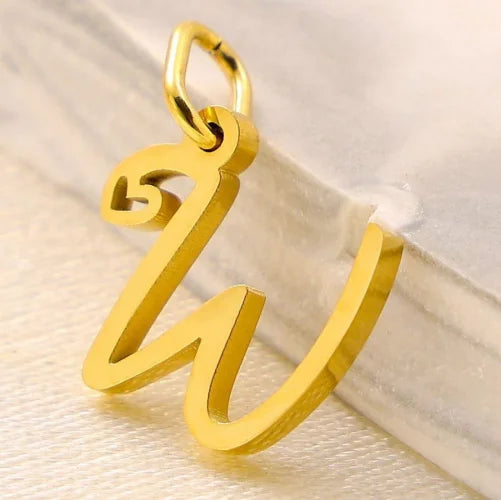SUNIBI Personalized Initial Letter Heart Stainless Steel Accessories for Woman Necklace Ladies Jewelry Charm Gifts Wholesale
