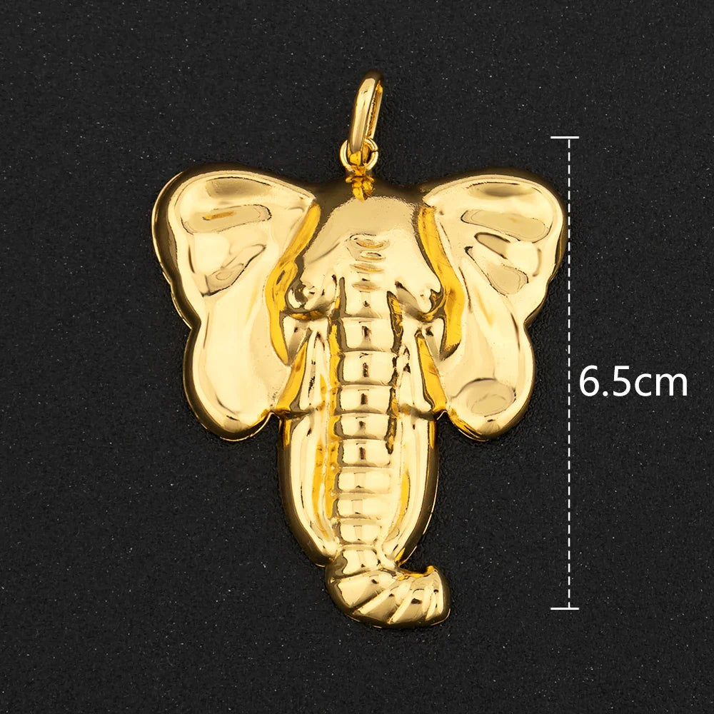 Gold Color Hip Hop Personality Pendant African Map Mermaid Dollar Euro Shape Pendant Party Jewelry Birthday Gifts