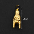 Hip Hop Personality Pendant Gold Color African Map Mermaid Dollar Euro Shape Pendant for Women Men Luxury Copper Chain Jewelry