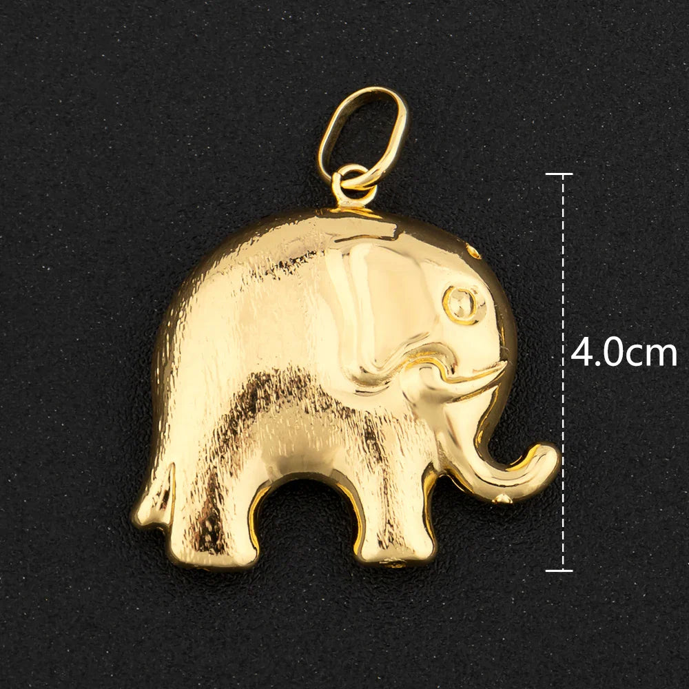 Gold Color Hip Hop Personality Pendant African Map Mermaid Dollar Euro Shape Pendant Party Jewelry Birthday Gifts