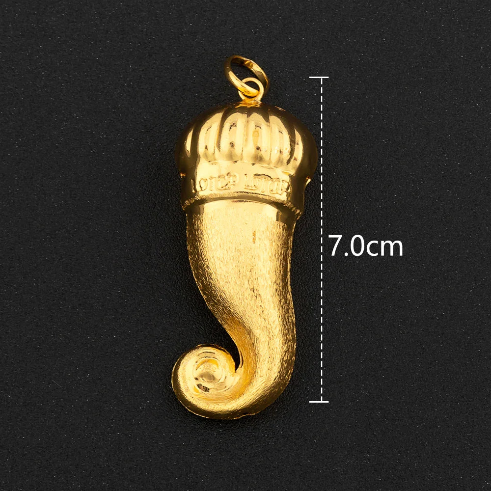 Gold Color Hip Hop Personality Pendant African Map Mermaid Dollar Euro Shape Pendant Party Jewelry Birthday Gifts