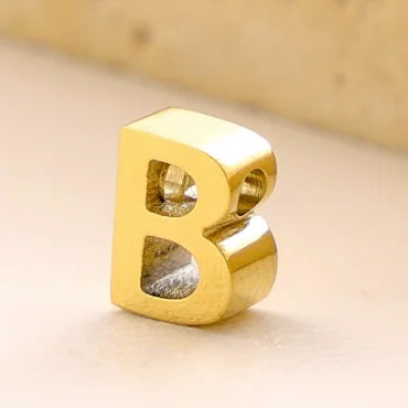 Stainless Steel Initial Heart Charm for Jewelry Silver Plated Letter Name Pendant for Women Wholesale Alphabet A-Z Jewelry Gift