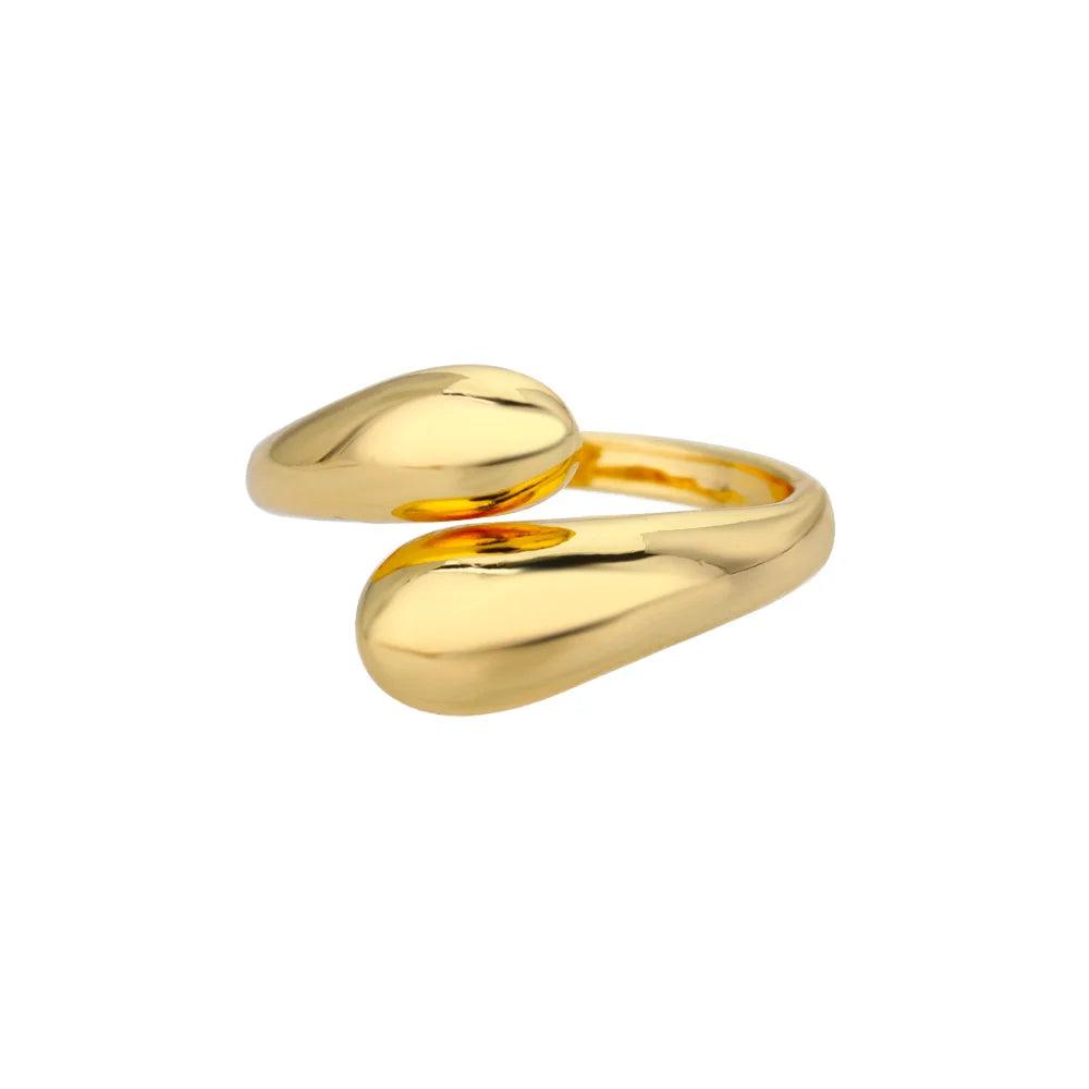 Elegant Stainless Steel Big Bloom Flower Rings For Women Gold Color Sun Starfish Open Ring Finger Jewelry Wedding Her Gift Punk