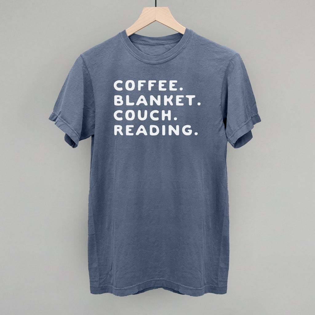 Coffee Blanket Couch Reading