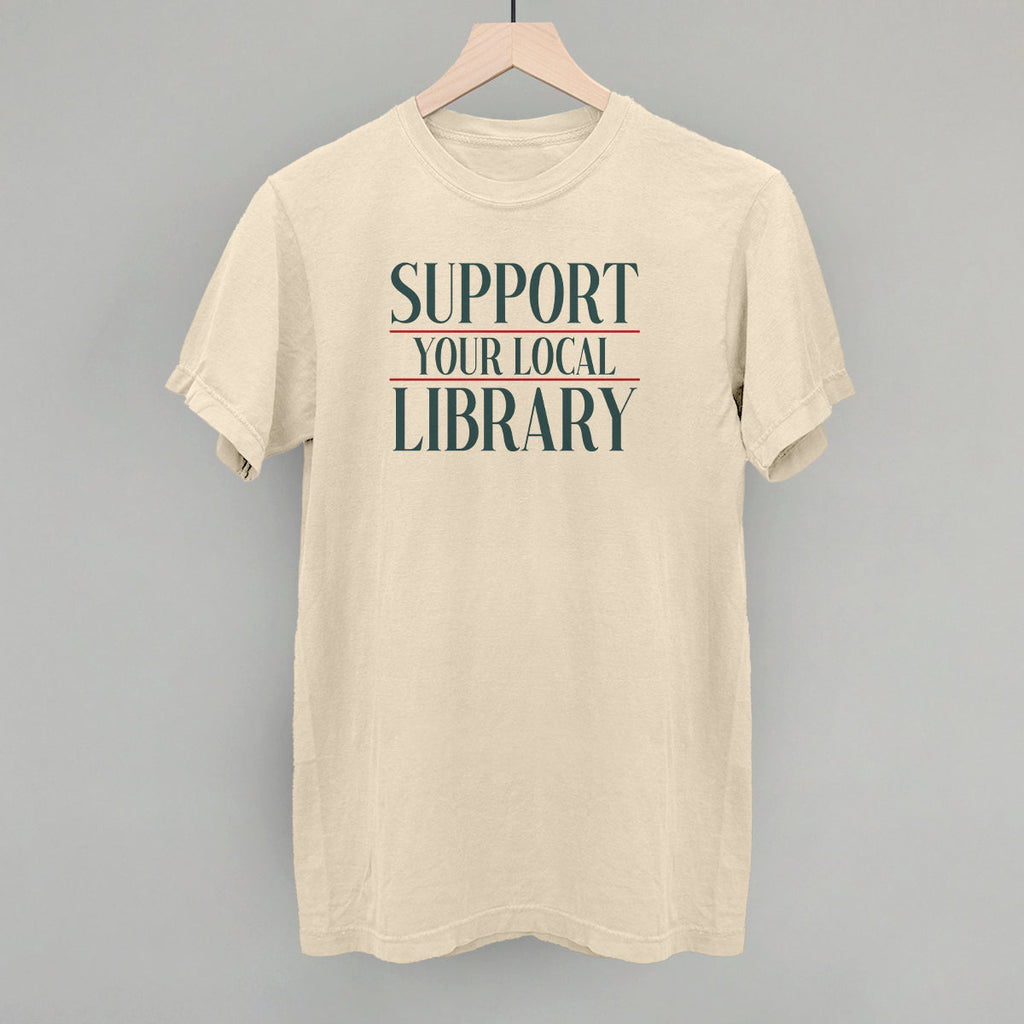 Support Your Local Library Serif