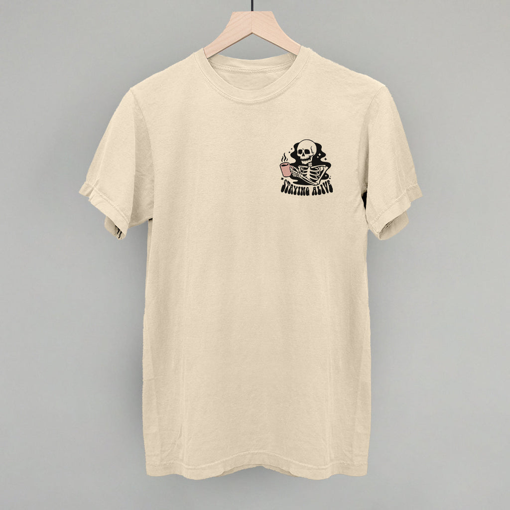 Staying Alive Coffee Skeleton (Left Chest)
