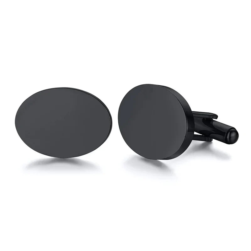 Personalized Man Cufflinks Stainless Steel Shirt Cuff Button Custom Wedding Gifts Mens Cufflinks