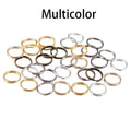 50-200pcs/lot Open Jump Rings 4 6 8 10 12 mm Double Loops Split Rings Necklace Bracelet Connectors For DIY Jewelry Making