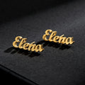 Custom Name Stud Earrings For Women Stainless Steel Earrings Any Pattern For Best Friend Girls Jewelry aretes de mujer