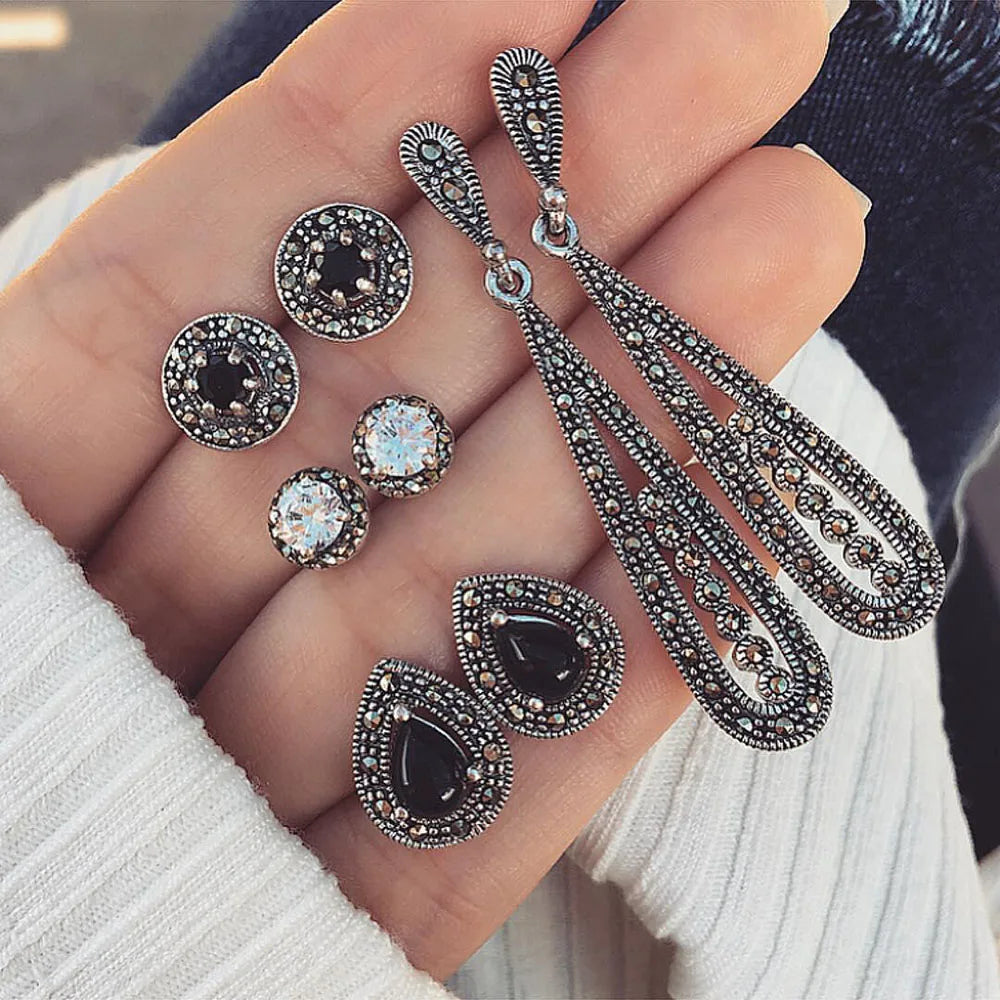 Bohemia Shell Starfish Dangle Earring set For Women Summer Beach Pearl Conch Drop Geometric Earring Girls Fashion Jewelry