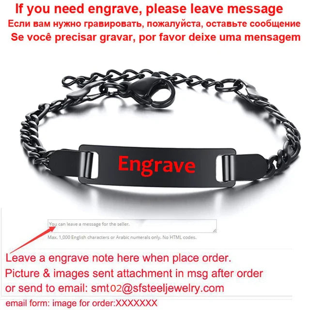 Personalized Name Bracelet VIP Link for for Boy Girl