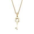 DOTIFI Stainless Steel Necklace For Women Lover's Fashion Key Pendant Clavicle Necklaces Valentine's Day Gift Card Jewelry
