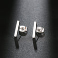 Stainless Steel Earrings Minimalist Stick Fashion Stud Earrings Classic Simple Earrings For Women 2022 Jewelry Wedding Party NEW