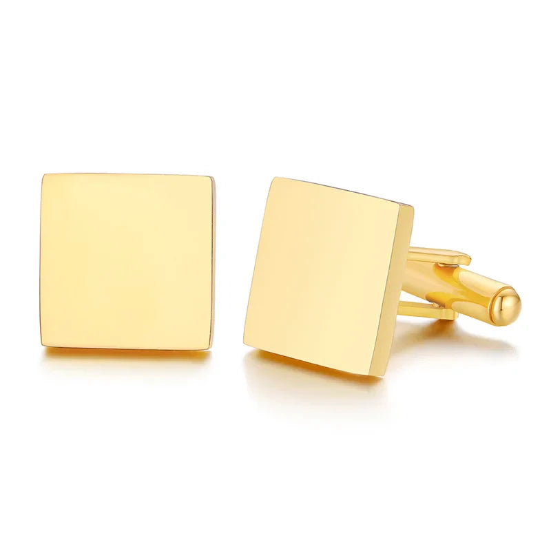 Personalized Man Cufflinks Stainless Steel Shirt Cuff Button Custom Wedding Gifts Mens Cufflinks
