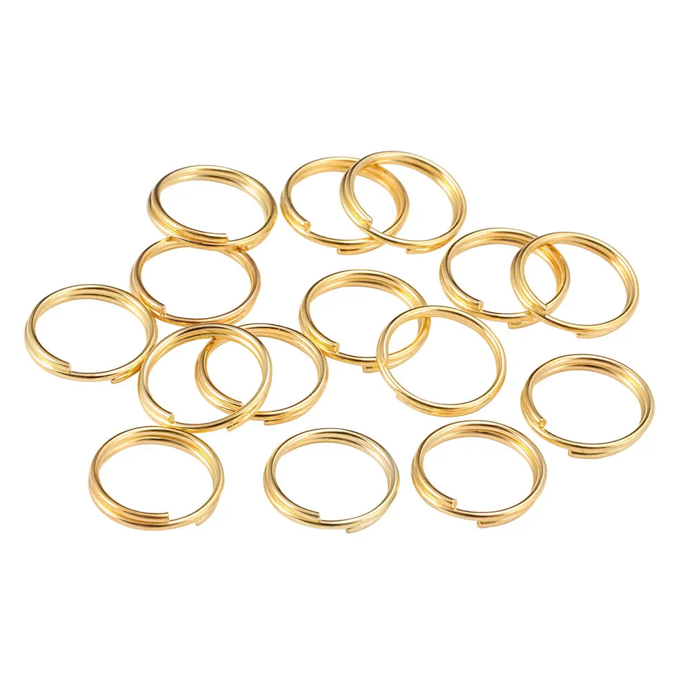 50-200pcs/lot Open Jump Rings 4 6 8 10 12 mm Double Loops Split Rings Necklace Bracelet Connectors For DIY Jewelry Making