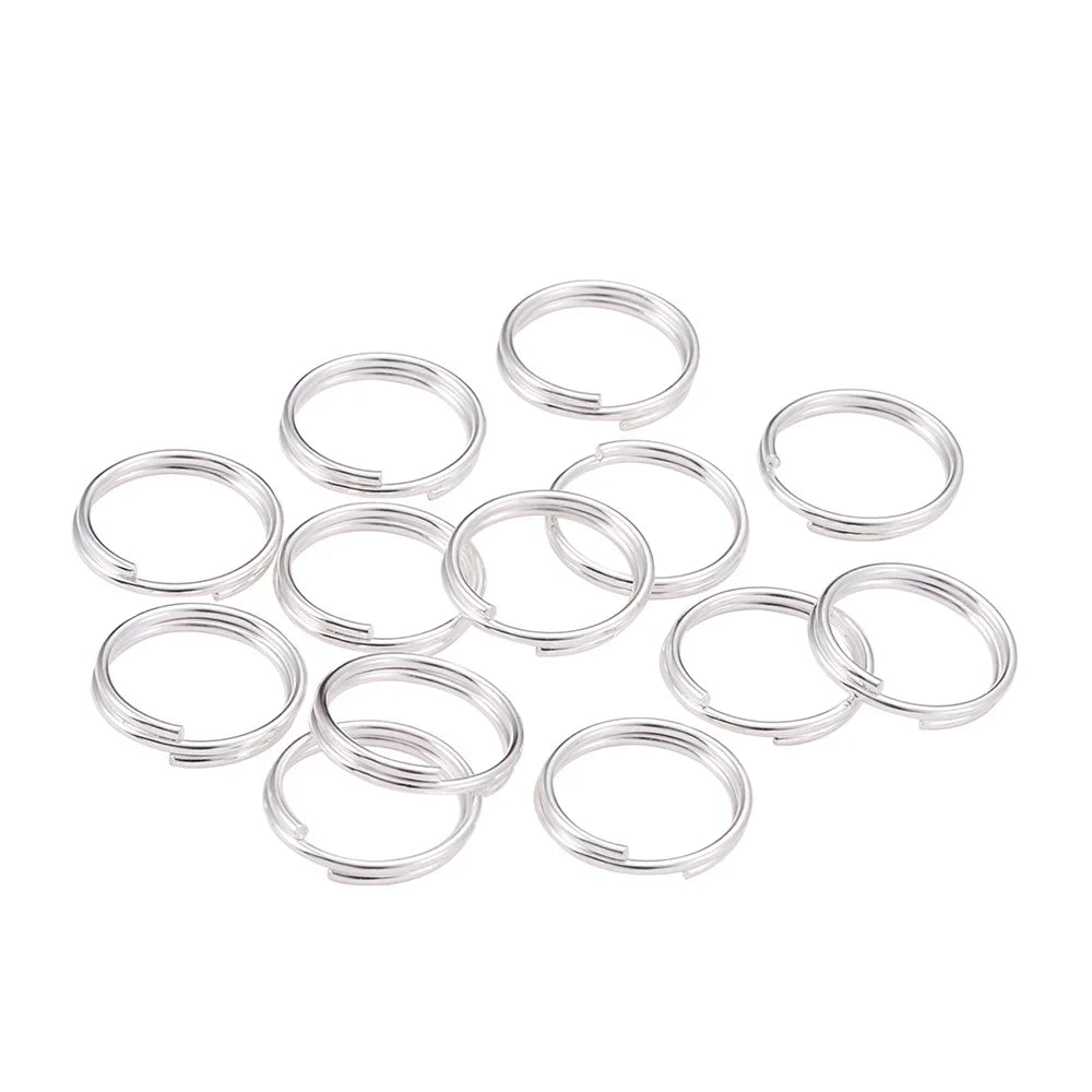 50-200Pcs/Lot 4-20mm Gold Color Double Jump Rings Split Rings Connectors Loops For DIY Jewelry Making Findings Accessories
