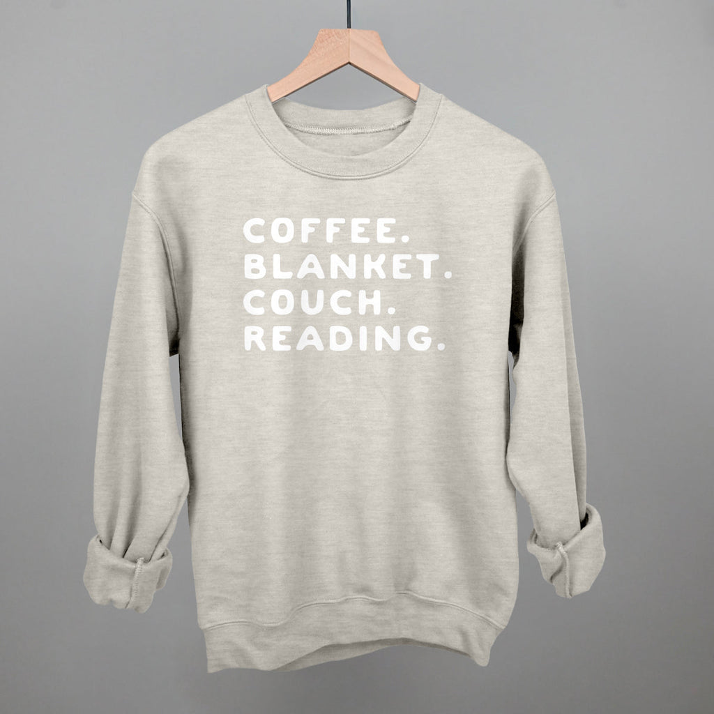 Coffee Blanket Couch Reading