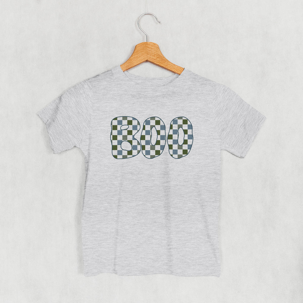 Boo Checkered (Blue & Green) (Kids)