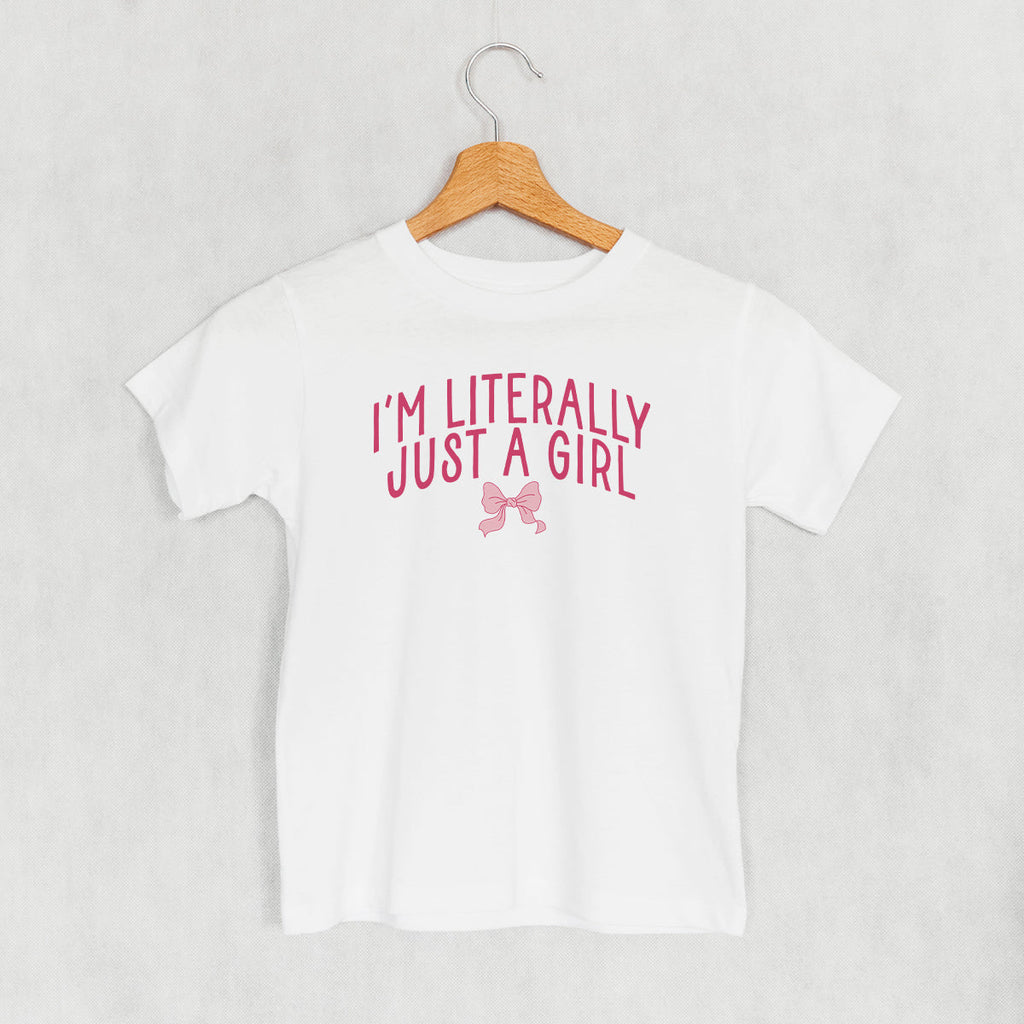I'm Literally Just A Girl Bow (Kids)