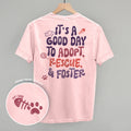 Adopt, Rescue, & Foster Cat (Back Print)