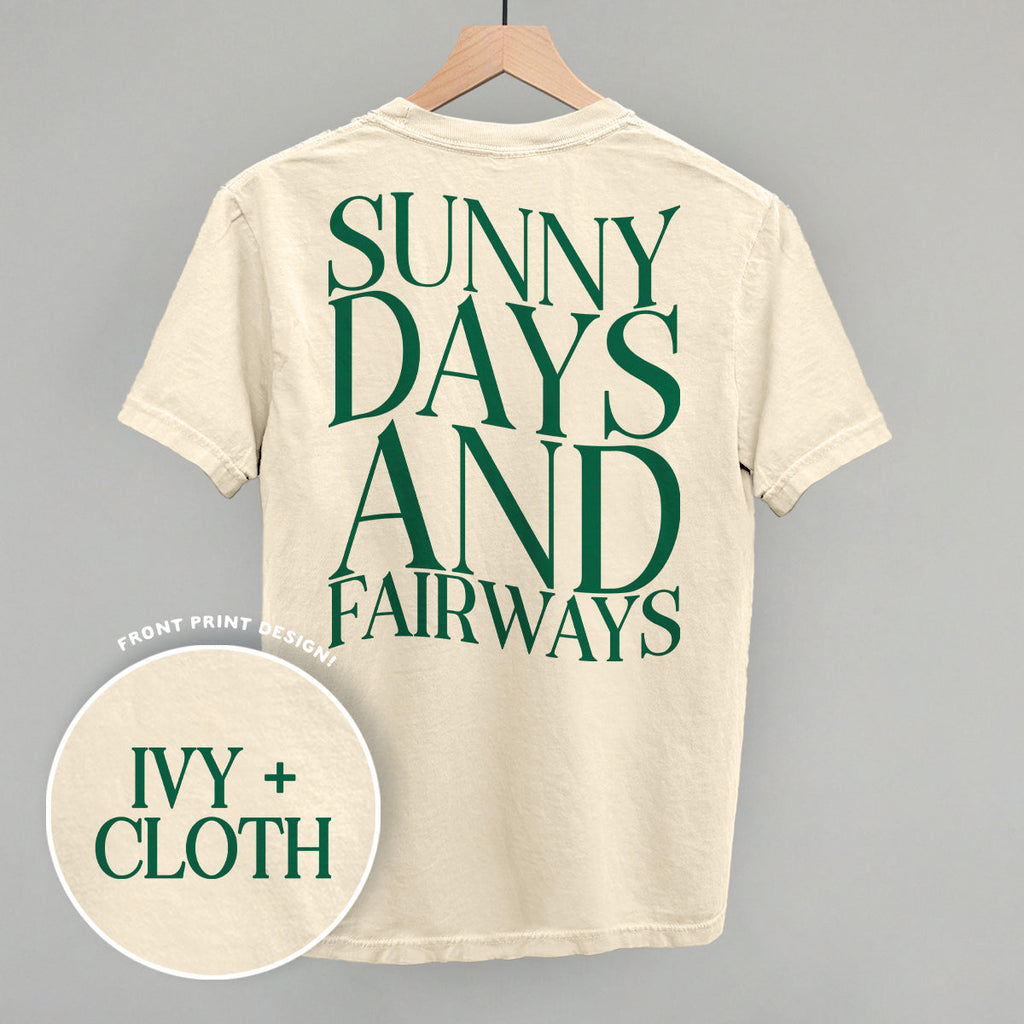 Sunny Days And Fairways (Back Print)