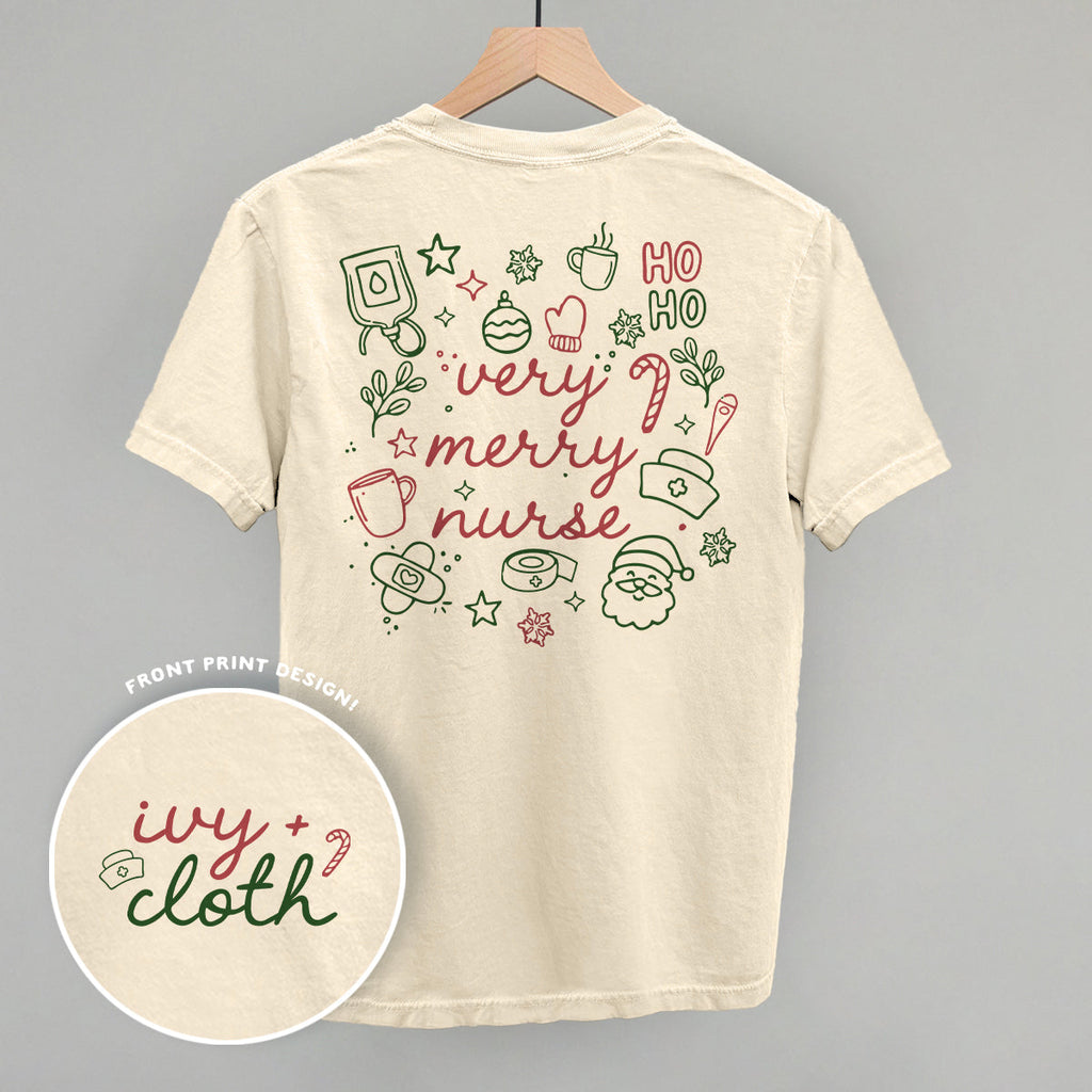 Very Merry Nurse Doodles (Back Print)
