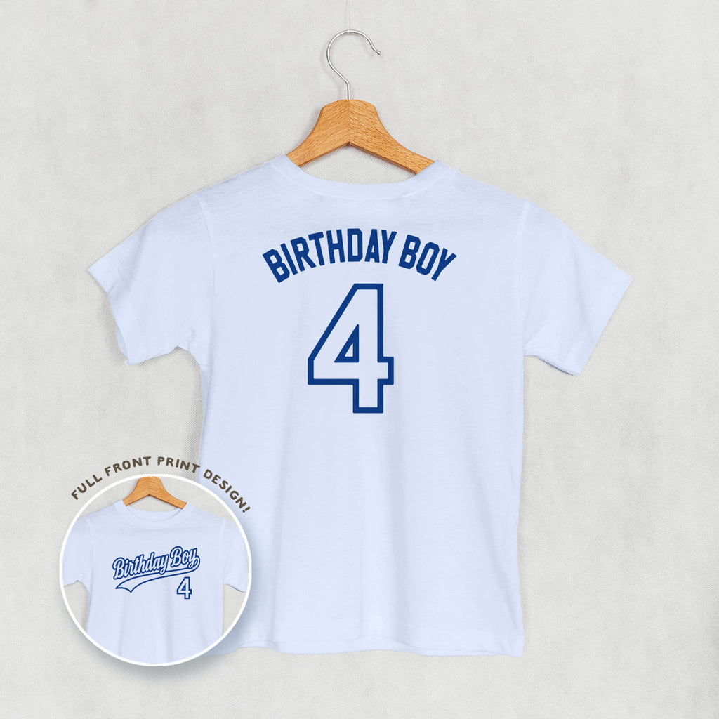 Birthday Boy Varsity #4 (Kids Back Print)