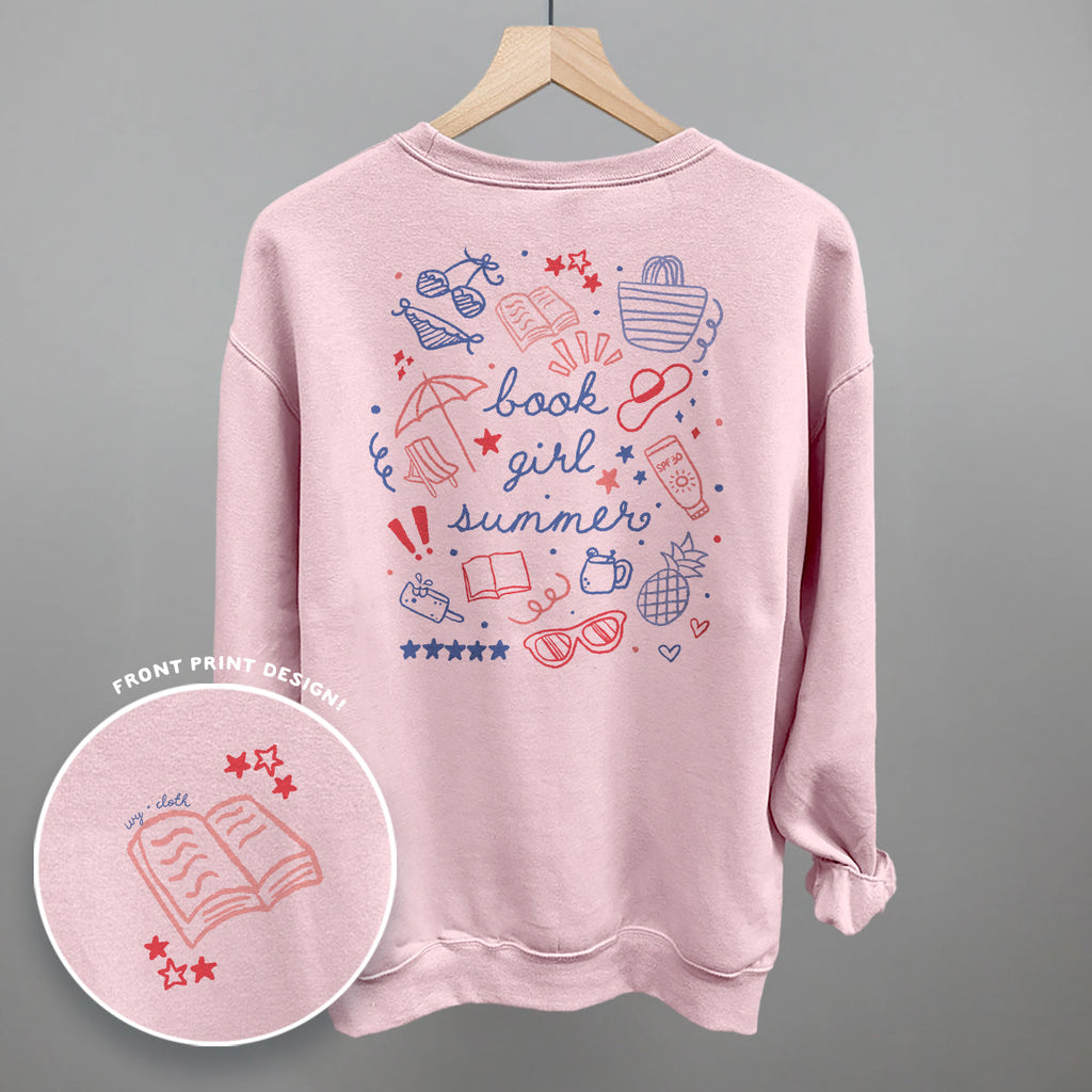 Book Girl Summer Colorful (Back Print)