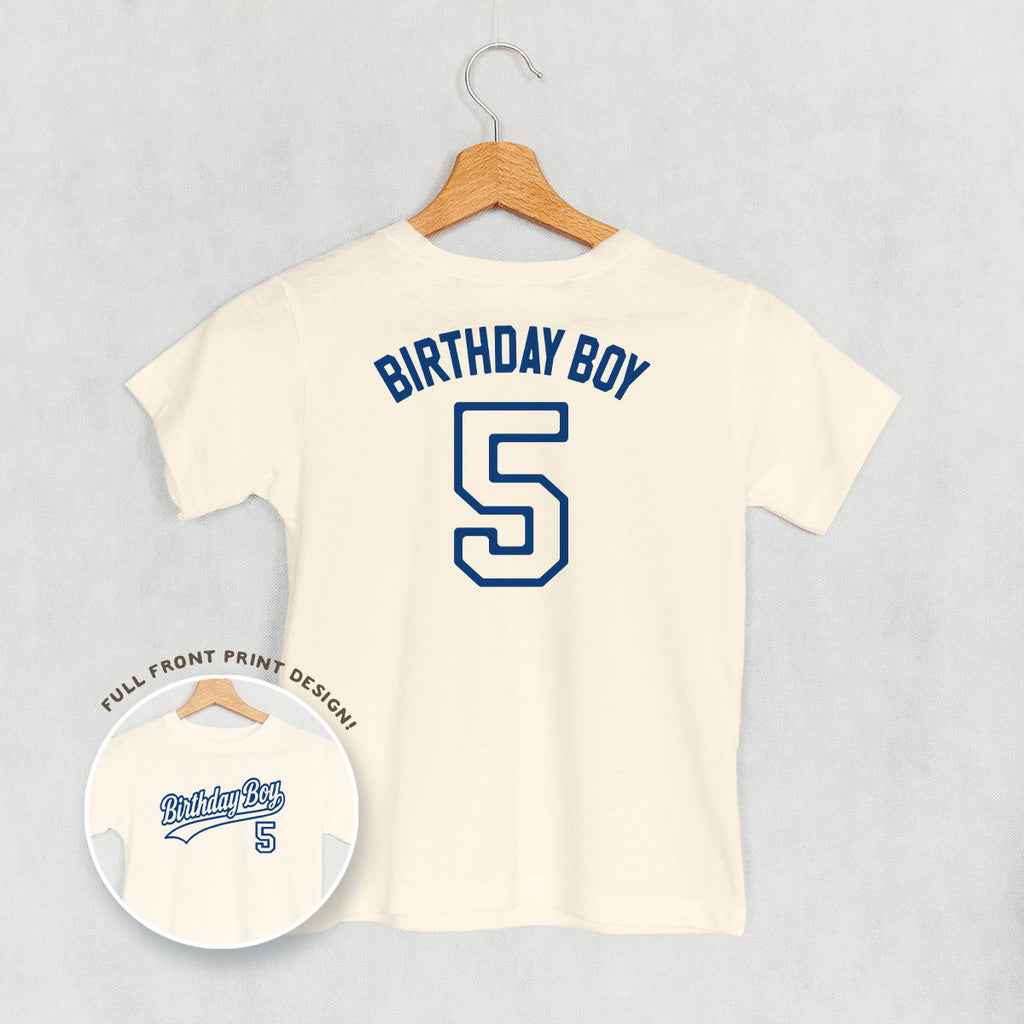 Birthday Boy Varsity #5 (Kids Back Print)