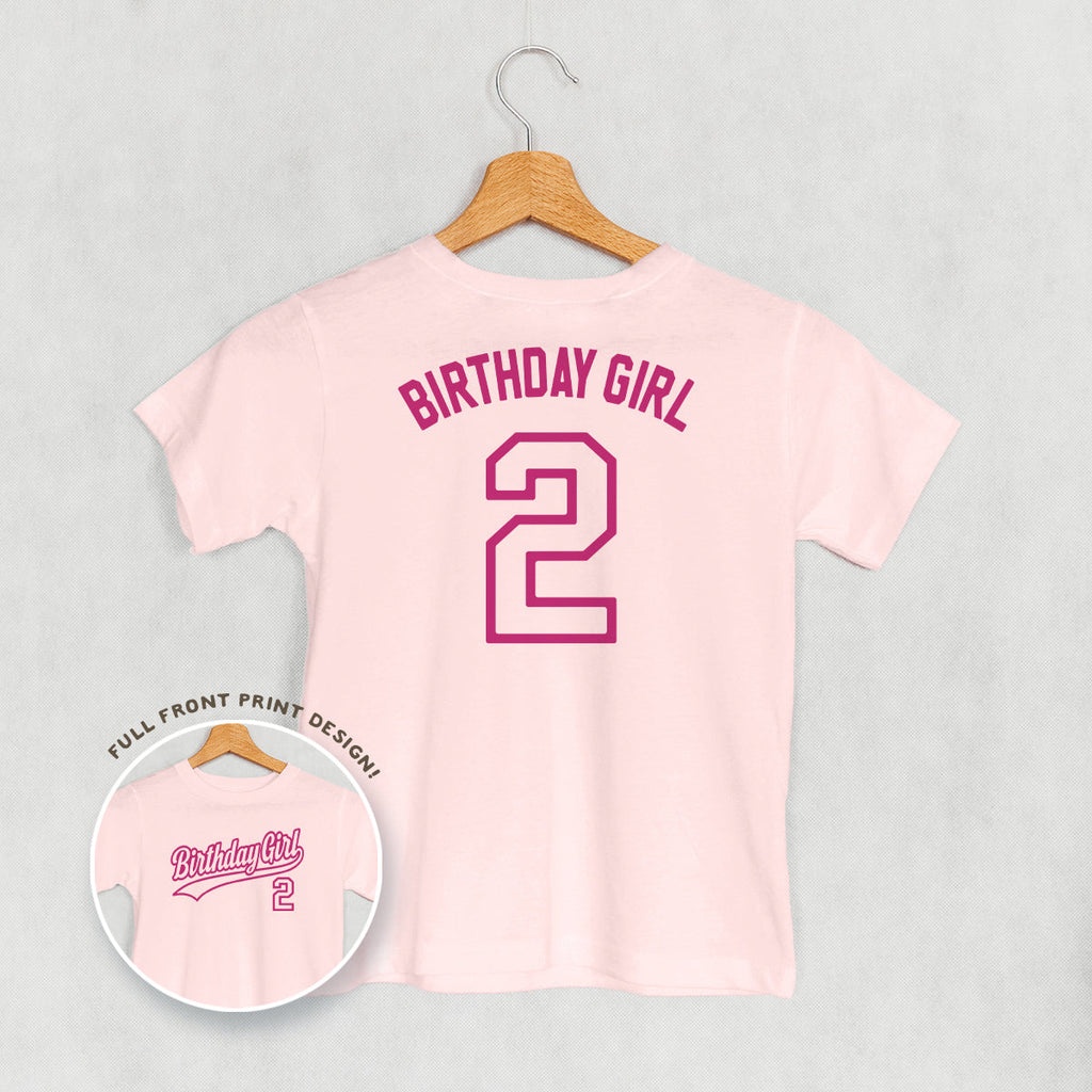 Birthday Girl Varsity #2 (Kids Back Print)