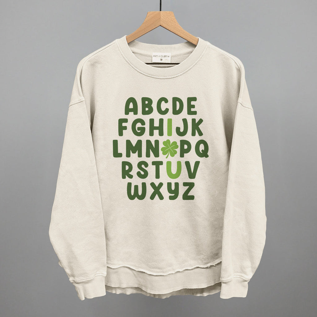 I Love You Clover Alphabet