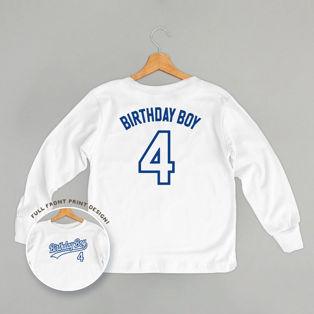 Birthday Boy Varsity #4 (Kids Back Print)