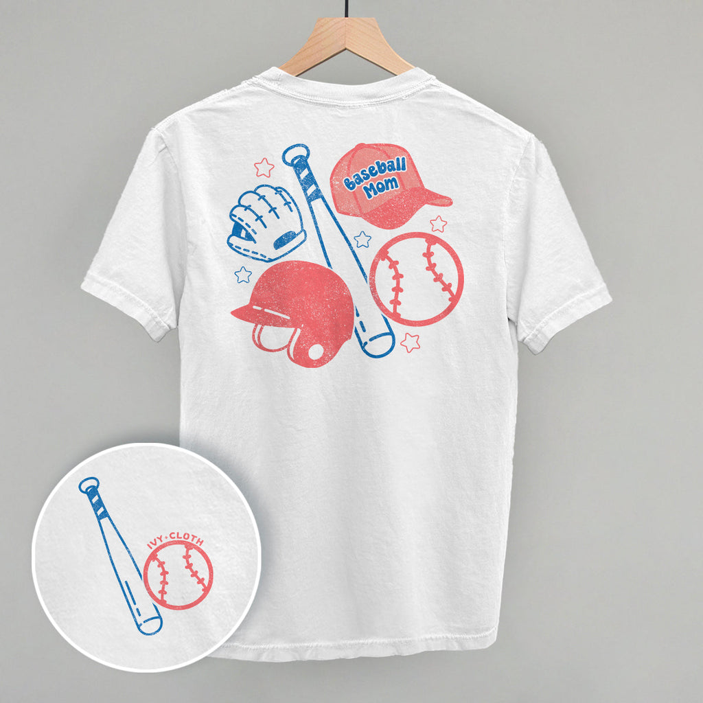 Baseball Mom Doodle (Back Print)