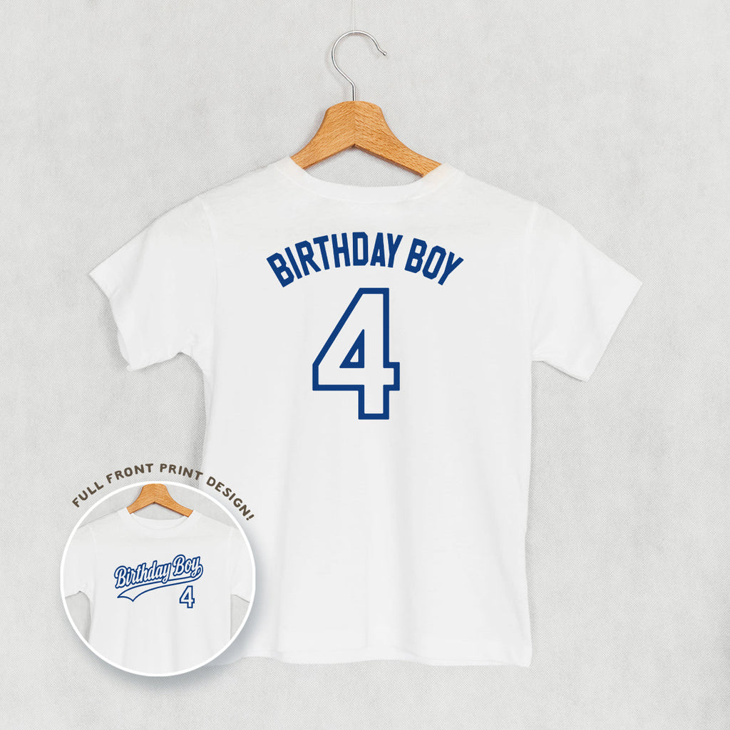 Birthday Boy Varsity #4 (Kids Back Print)