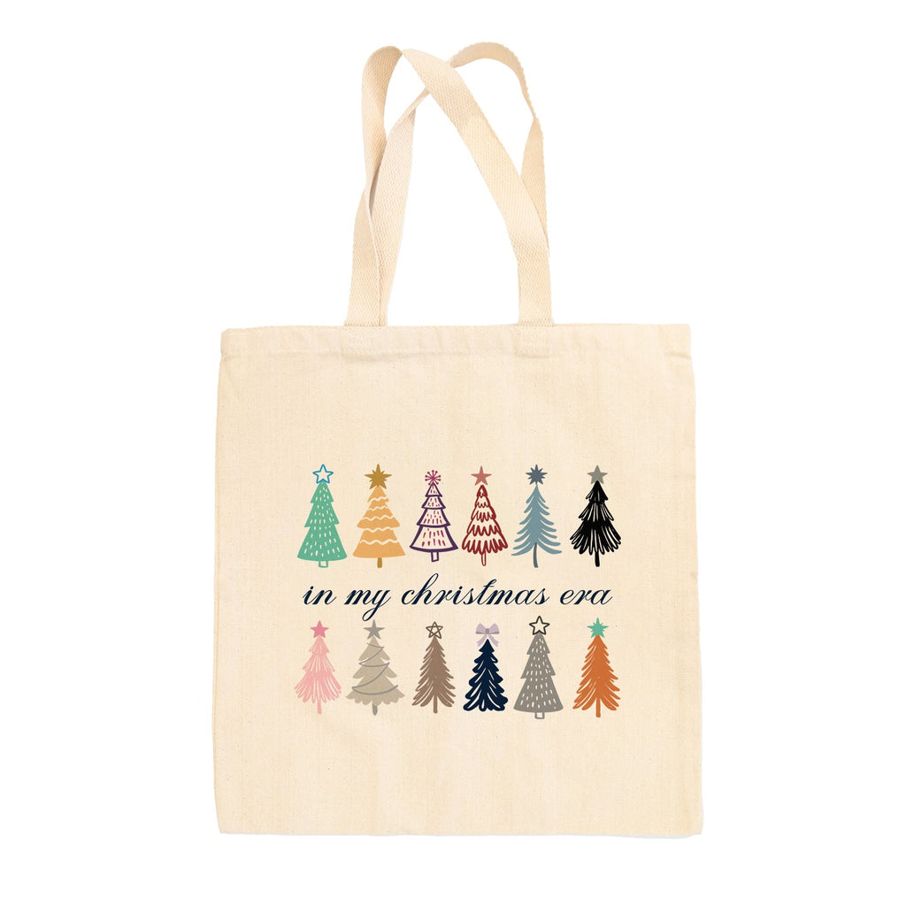 In My Christmas Era Christmas Tree Doodles Tote Bag