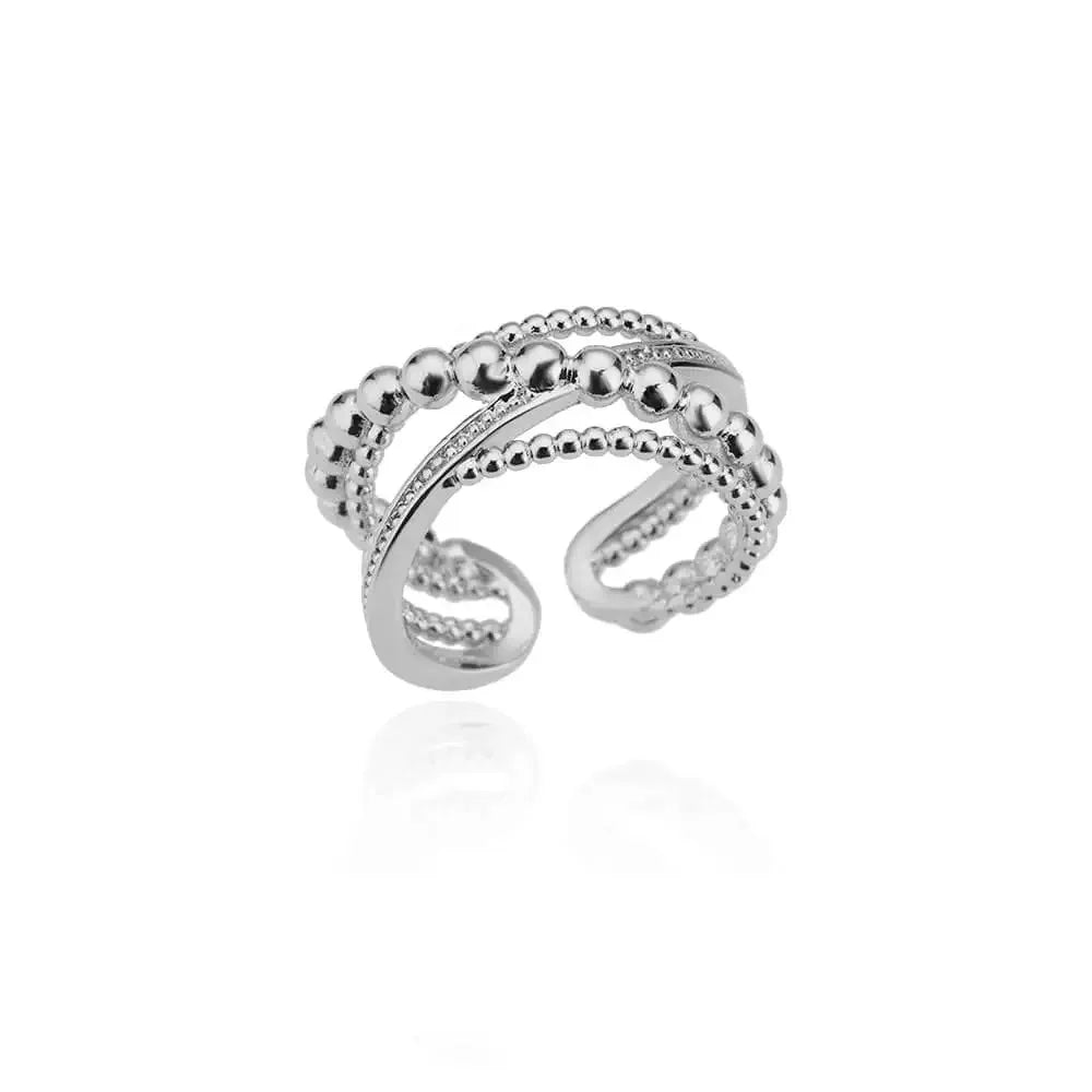 Minimalist Line Stainless Steel Open Rings For Women Gold Color Wedding Aesthetic Ring Designer Jewelry Accessories BFF anillo