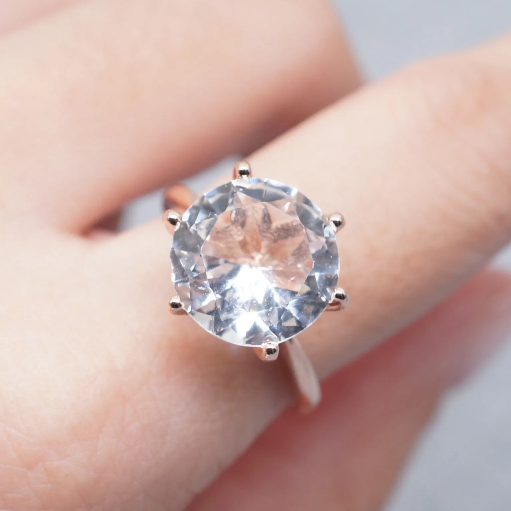 925 Sterling Silve Real Moissanite Ring Grace Banquet Shiny Jewelry Engagement Gift