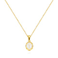 A-Z Letter Initial Enamel Necklace For Women Gold Color Stainless Steel Chain Exquisite Pendant Necklace Fashion Jewelry Gift