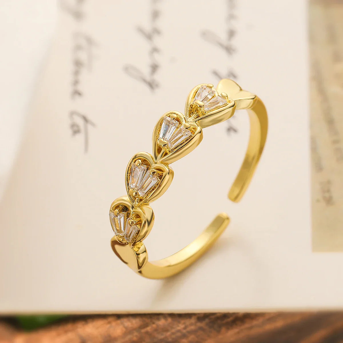 NEWBUY Fashion Gold Color Copper Wedding Jewelry Luxury AAA CZ Zircon Lock & Key Charm Finger Ring Adjustable For Women Girl