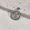 Hot Sale Religious 18K Gold Plated St.Christopher Necklace Stainless Steel Pendant Necklace For Men Women Jewelry Gift