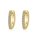 NeeTim Full Moisanite Earrings D Color Moisanite Lab Diamond 925 Sterling Silver Hoops Earrings Sparking Wedding Fine Jewelry