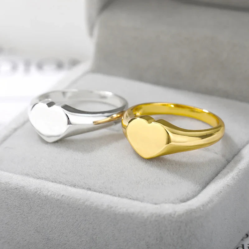 Knot Infinity Rings For Women Girls Gold Color Stainless Steel Heart  Finger Ring Vintage Jewelry Gift Anillos Bague Femme