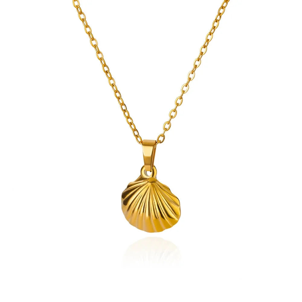 Summer Beach Turtle Necklace for Women Stainless Steel Chain Collar Pendant Necklaces Elegant Charm Jewelry Gift y2k Accessories