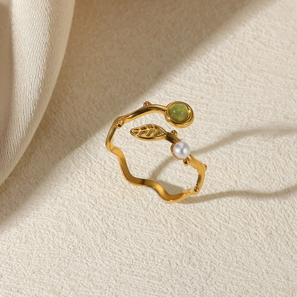 Elegant Stainless Steel Big Bloom Flower Rings For Women Gold Color Sun Starfish Open Ring Finger Jewelry Wedding Her Gift Punk