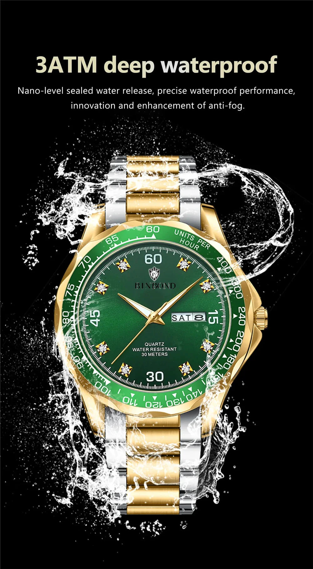 New Luxury Designer Fashion Quartz Wristwatches Diamond Watch For Man Gifts Men  Automatic Watches Mens Digital Sports Clock