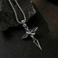 Cross Pendant Men's Necklace Men's Fashion Brand Chain Accessories Men's Fashion Hoodie Pendant Titanium Steel Chain