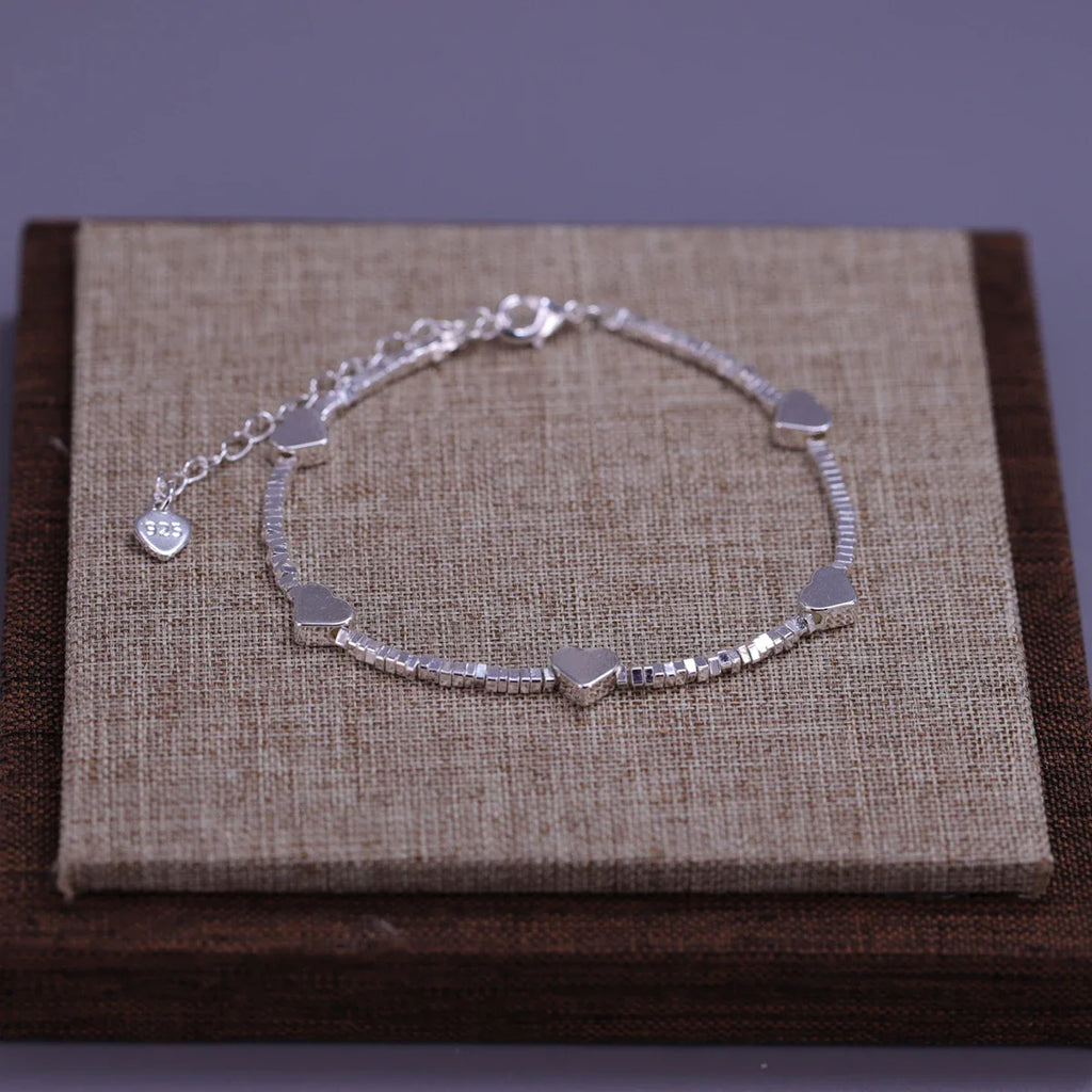 925 Sterling Silver Star Bead Bracelet For Women Fragmented Silver Sweet Romantic Versatile Trend Jewelry Gifts Dropshipping