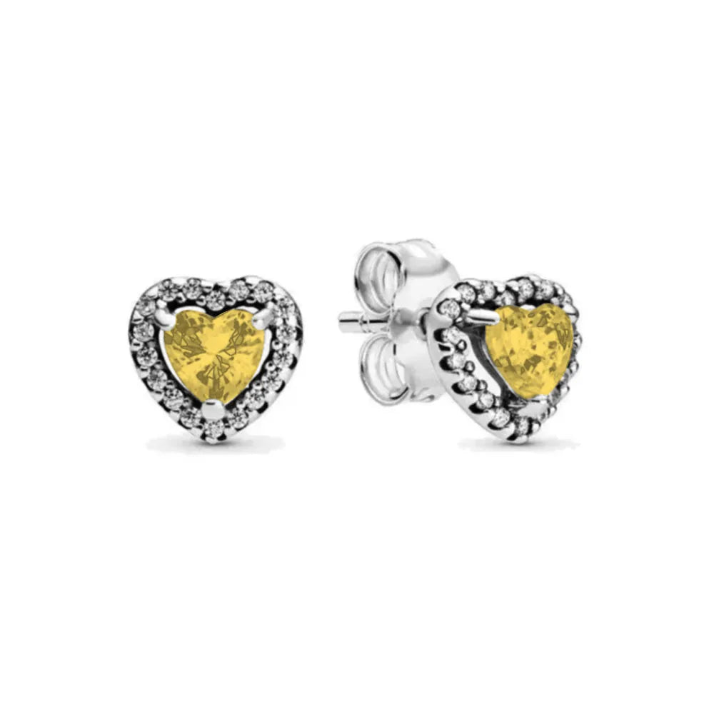 Christmas Gift Hot Selling 925 Silver Blue Stone Flower Stud Earrings Fit Women's Festival Exquisite Charm Jewelry Gifts